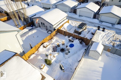 View of snowy aerial view - 15035 133 Street, Edmonton, AB - Outdoor