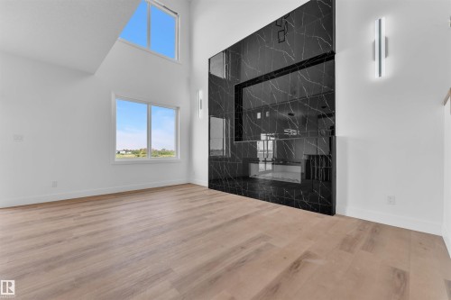 1914 155 Avenue, Edmonton, AB - Indoor Photo Showing Other Room With Fireplace