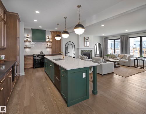 4640 Chegwin Wynd Sw, Edmonton, AB - Indoor Photo Showing Kitchen With Upgraded Kitchen