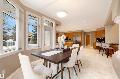 9704 Riverside Drive, Edmonton, AB - Indoor Photo Showing Dining Room