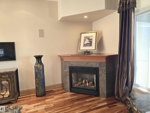 491 52328 Rge Road 233, Rural Strathcona County, AB - Indoor Photo Showing Living Room With Fireplace