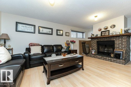 17419 96 Street, Edmonton, AB - Indoor Photo Showing Living Room With Fireplace