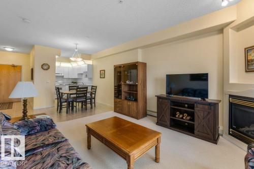 313 11260 153 Avenue, Edmonton, AB - Indoor Photo Showing Living Room With Fireplace