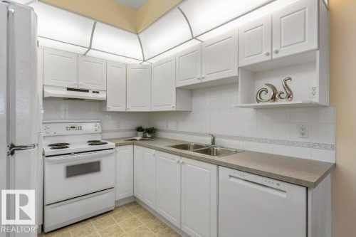313 11260 153 Avenue, Edmonton, AB - Indoor Photo Showing Kitchen With Double Sink
