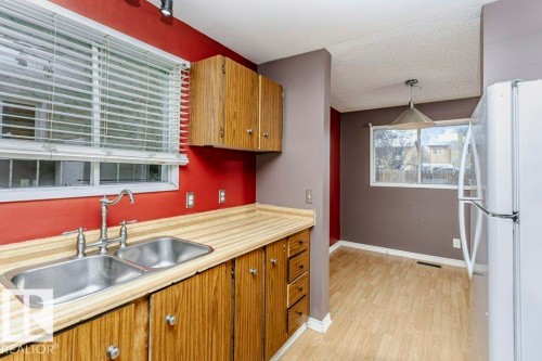 3518 42A Avenue, Edmonton, AB - Indoor Photo Showing Kitchen With Double Sink