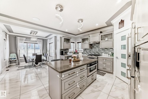 6113 60 Street, Beaumont, AB - Indoor Photo Showing Kitchen With Upgraded Kitchen