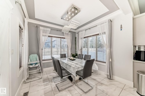 6113 60 Street, Beaumont, AB - Indoor Photo Showing Dining Room