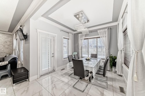 6113 60 Street, Beaumont, AB - Indoor Photo Showing Dining Room