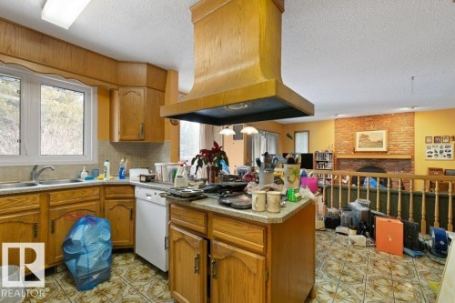 10511 74 Street, Edmonton, AB - Indoor Photo Showing Kitchen With Double Sink