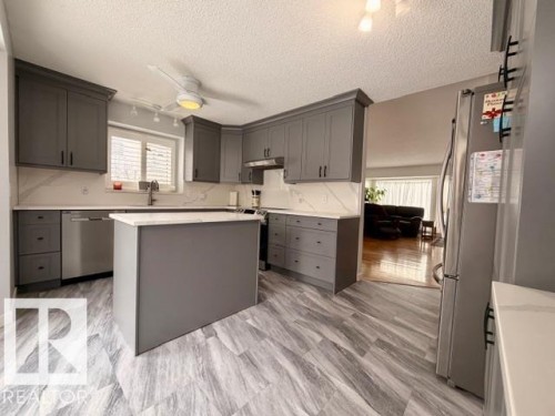 5607 54 Street, Beaumont, AB - Indoor Photo Showing Kitchen With Stainless Steel Kitchen