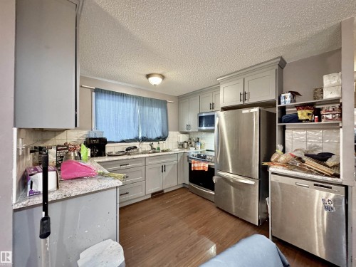 14304 79 Street, Edmonton, AB - Indoor Photo Showing Kitchen With Double Sink