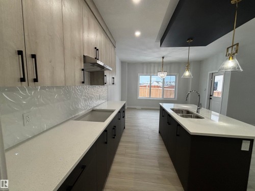 2137 209A Street Nw, Edmonton, AB - Indoor Photo Showing Kitchen With Double Sink