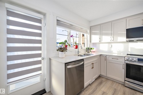 616 Kinglet Boulevard, Edmonton, AB - Indoor Photo Showing Kitchen With Double Sink