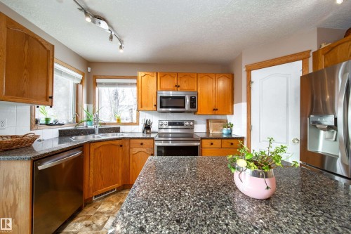 5 Emerson Place, St. Albert, AB - Indoor Photo Showing Kitchen With Double Sink