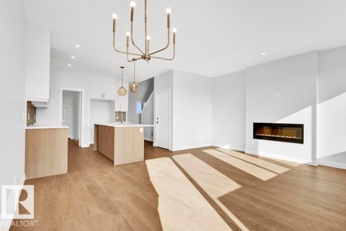 3745 Erlanger Drive, Edmonton, AB - Indoor With Fireplace