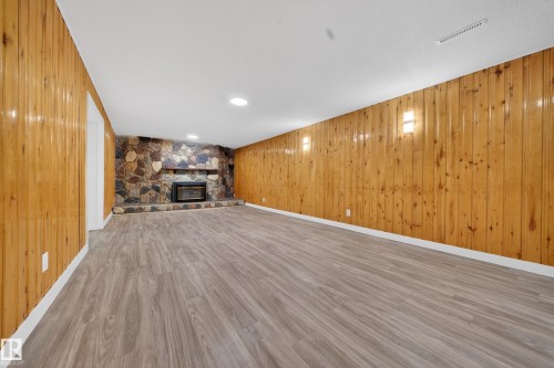 11815 46 Street, Edmonton, AB - Indoor Photo Showing Other Room With Fireplace