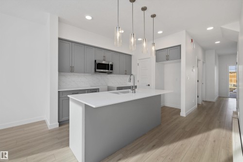18851 29 Avenue, Edmonton, AB - Indoor Photo Showing Kitchen With Double Sink With Upgraded Kitchen