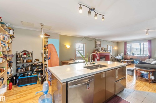 10207 88 Street, Edmonton, AB - Indoor Photo Showing Kitchen With Double Sink