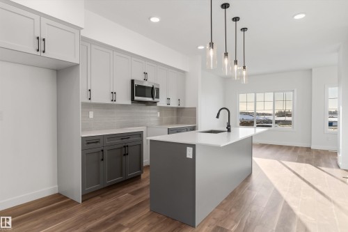 20816 40 Avenue, Edmonton, AB - Indoor Photo Showing Kitchen With Upgraded Kitchen