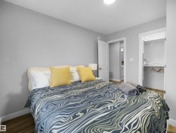 Bedroom with wood finished floors - 