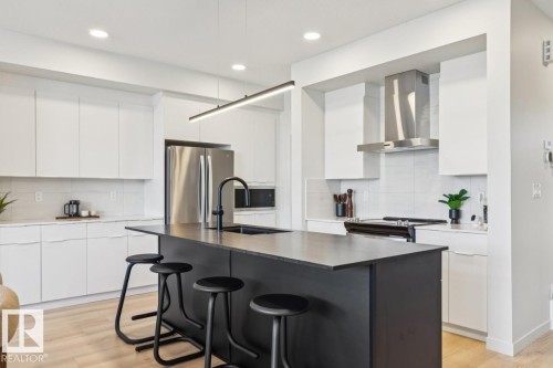 5105 69 Street, Beaumont, AB - Indoor Photo Showing Kitchen With Upgraded Kitchen