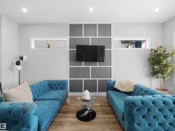 Living area with recessed lighting - 