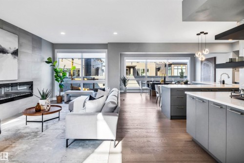 6606 Knox Place, Edmonton, AB - Indoor With Fireplace