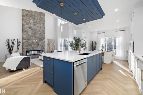 1715 Crossbill Loop, Edmonton, AB - Indoor Photo Showing Kitchen With Upgraded Kitchen