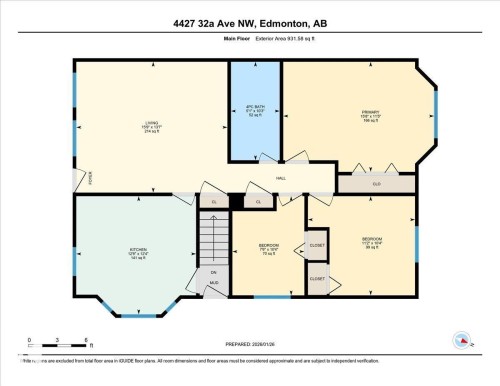 View of property floor plan - 4427 32A Avenue, Edmonton, AB - Other