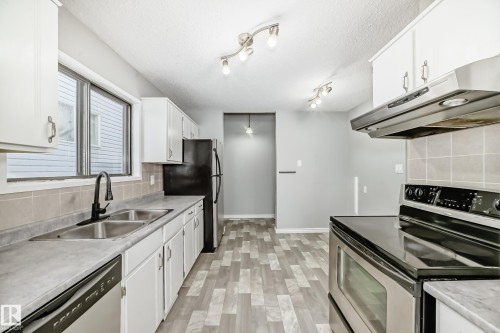 2928 49A Street, Edmonton, AB - Indoor Photo Showing Kitchen With Double Sink