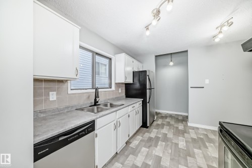 2928 49A Street, Edmonton, AB - Indoor Photo Showing Kitchen With Double Sink