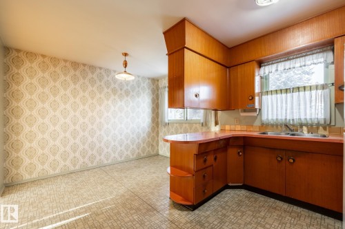 4842 116 Avenue Nw, Edmonton, AB - Indoor Photo Showing Kitchen With Double Sink