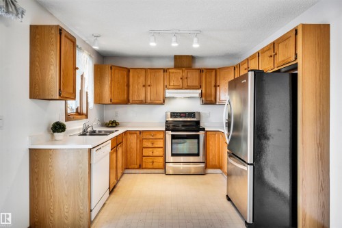 36 303 Twin Brooks Drive, Edmonton, AB - Indoor Photo Showing Kitchen With Double Sink