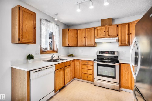 36 303 Twin Brooks Drive, Edmonton, AB - Indoor Photo Showing Kitchen With Double Sink