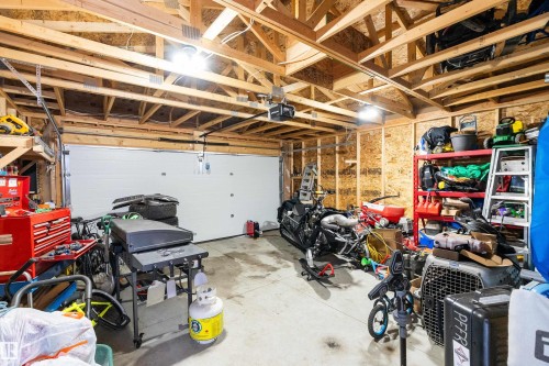 17 Emerald Way, Spruce Grove, AB - Indoor Photo Showing Garage