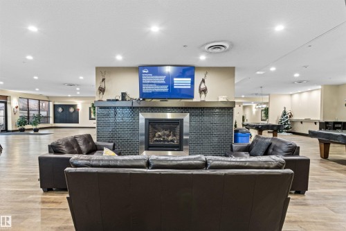 428 7825 71 Street, Edmonton, AB - Indoor With Fireplace