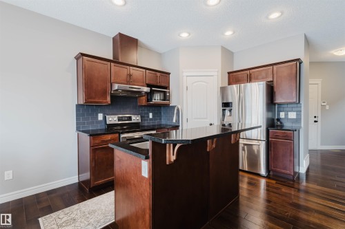 3921 167A Avenue, Edmonton, AB - Indoor Photo Showing Kitchen With Stainless Steel Kitchen