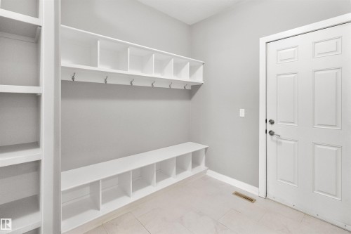 Mudroom with baseboards - 107 Cresthaven Grove, Ardrossan, AB - Indoor With Storage