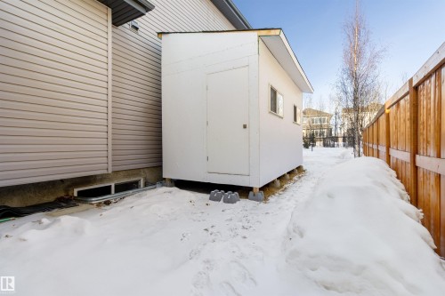 View of snowy exterior - 107 Cresthaven Grove, Ardrossan, AB - Outdoor With Exterior