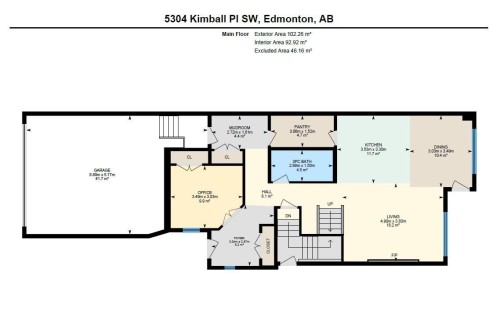 View of property floor plan - 5304 Kimball Place, Edmonton, AB - Other