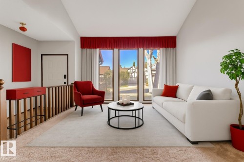 11105 20 Avenue, Edmonton, AB - Indoor Photo Showing Living Room
