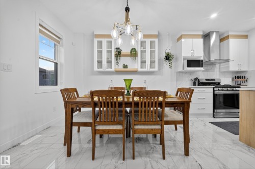 3605 41 Avenue, Beaumont, AB - Indoor Photo Showing Dining Room