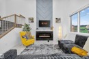 3605 41 Avenue, Beaumont, AB  - Indoor Photo Showing Living Room With Fireplace 