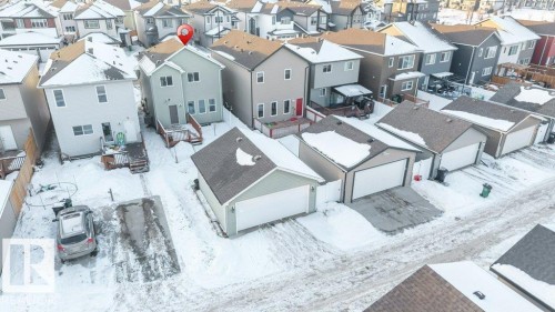 View of snowy aerial view - 1423 24 Street, Edmonton, AB - Outdoor