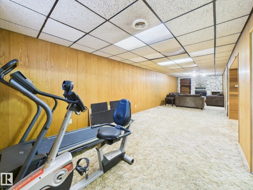 352 Huffman Crescent, Edmonton, AB - Indoor Photo Showing Gym Room