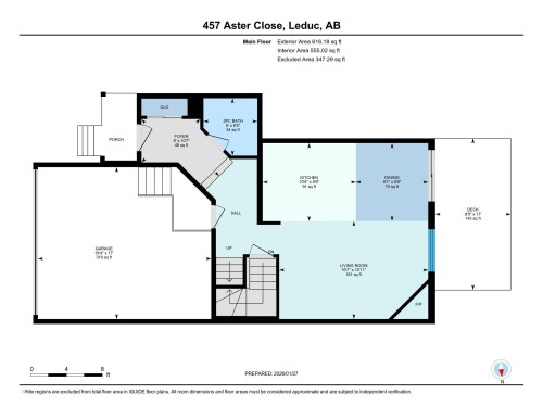 View of property floor plan - 457 Aster Close, Leduc, AB - Other