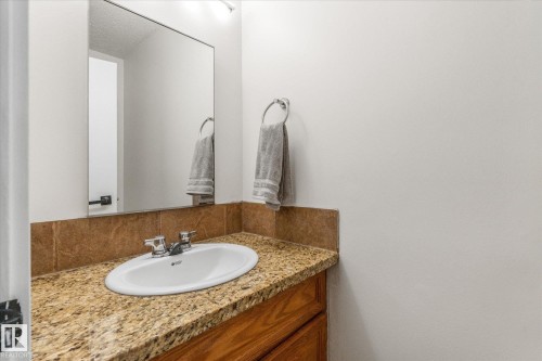 Bathroom with vanity - 289 Grandin Village, St. Albert, AB - Indoor Photo Showing Bathroom