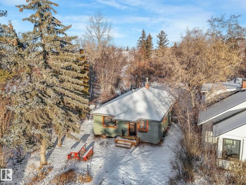 Bird's eye view of a tree filled landscape - 5043 48 St, Sylvan Lake, AB - Outdoor