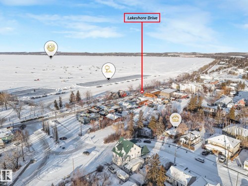 Exterior view of a residential view - 5043 48 St, Sylvan Lake, AB - Outdoor With View