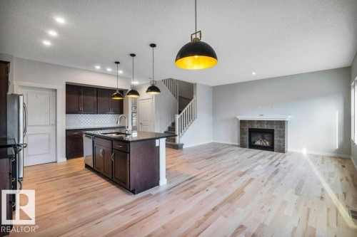 237 Sheppard Circle, Leduc, AB - Indoor With Fireplace